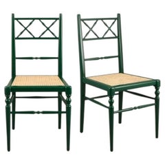 Pair of Chiara Dining Chairs, Forest