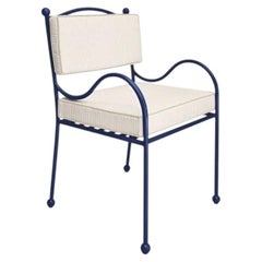 Panarea Armchair in Mare, Stone & White Upholstery
