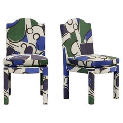 Pair of Leo Dining Chairs, Seaweed