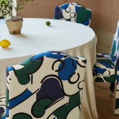 Pair of Leo Dining Chairs, Seaweed