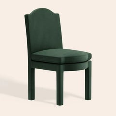 Pair of Leo Dining Chairs, Olive Linen