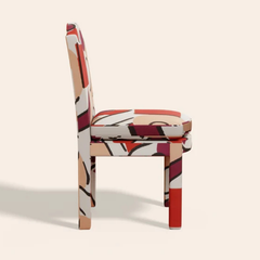 Pair of Leo Dining Chairs, Grenadine