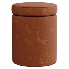 Aurora Footstool, Raphia, Tobacco