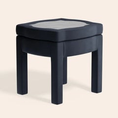 Piero Footstool, Prussian Linen