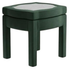 Piero Footstool, Olive Linen