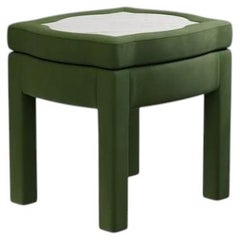 Piero Footstool, Zucchini Velvet