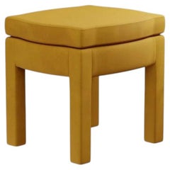 Piero Footstool, Turmeric Velvet
