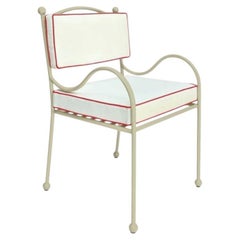 Panarea Armchair in Gelato, Red & White Upholstery