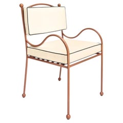 Panarea Armchair in Spritz, Cream & Blue Upholstery