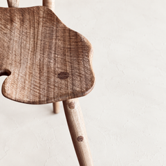Ginkgo Dining Chair in Hand-Carved Australian Eucalyptus Hardwood