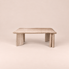 Hand-Carved Sculptural Coffee Table in Australian Eucalyptus Hardwood