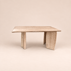 Hand-Carved Sculptural Dining Table in Australian Eucalyptus Hardwood