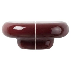 Orbi Modular Shelf - XS - Deep Burgundy High-Gloss Ceramic-Inspired Finish