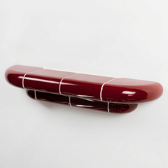 Orbi Modular Shelf - XS - Deep Burgundy High-Gloss Ceramic-Inspired Finish