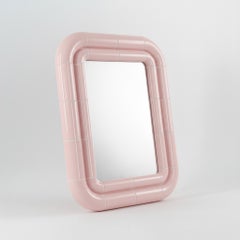 Portalito Modularer Spiegel – Blush Pink, hochglänzende Oberfläche im Keramik-Look