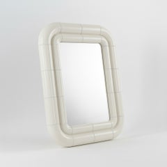 Portalito Modularer Spiegel – Off-White, hochglänzende Oberfläche im Keramik-Look