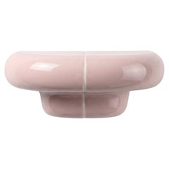 Orbi Modular Shelf - XS - Blush Pink High-Gloss Ceramic-Inspired Finish