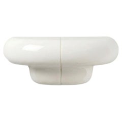 Orbi Modular Shelf - XS - Off-White High-Gloss Ceramic-Inspired Finish