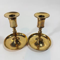 Pair of Skultuna Swedish Bell Metal Candlesticks