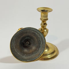 Rare Pair of Portuguese Brass Tapersticks.
