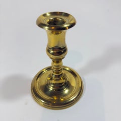 Single 19th Century Russian Brass Candlestick