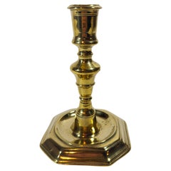 Wonderful Single Early 18th century Dutch Brass Candlestick