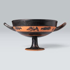 Attic Black-Figure Kylix with Swans, Classical Greek, circa 550 - 500 BC
