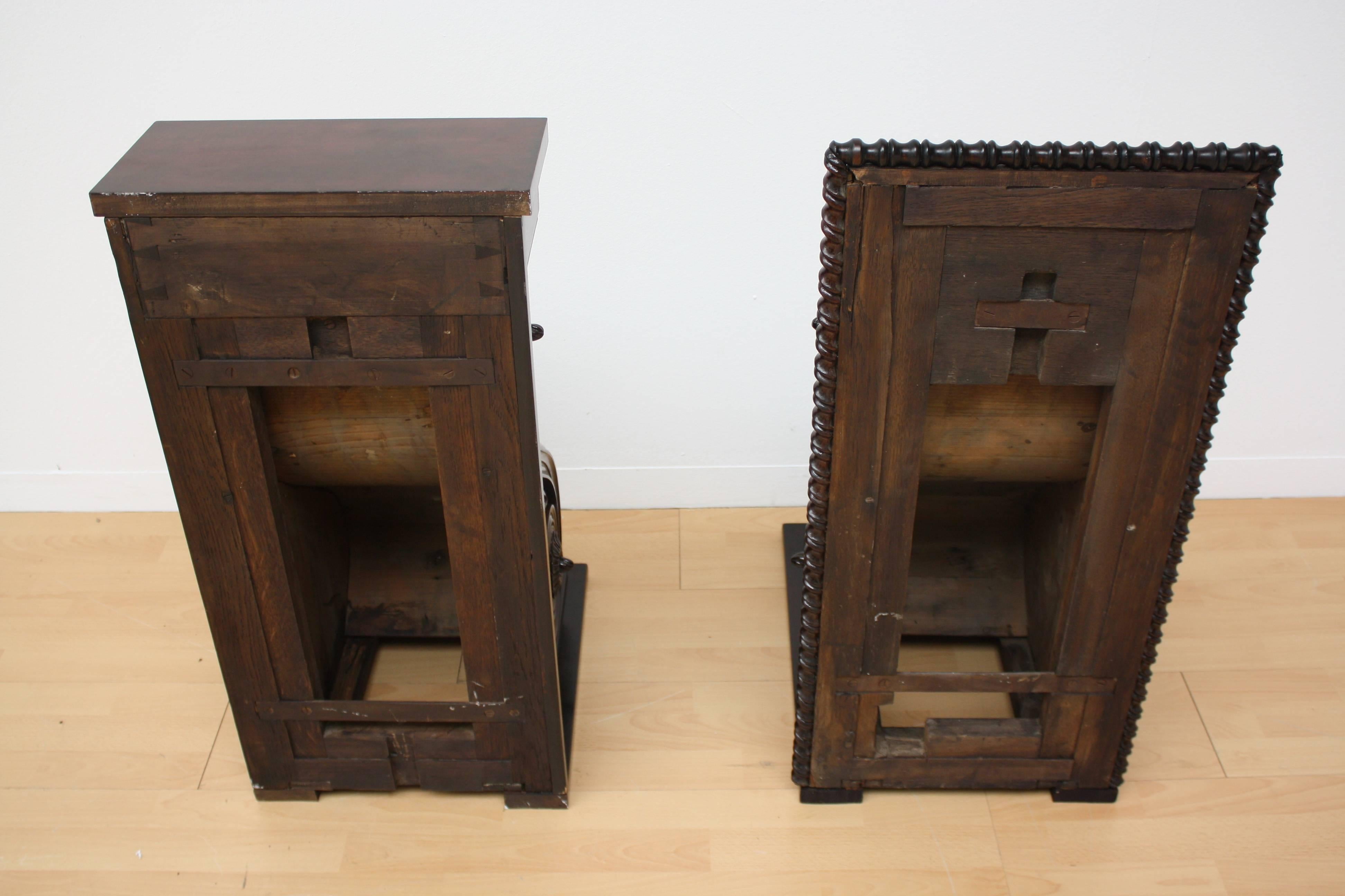 19th Century, Austrian Carved Wall Consoles or Pedestals For Sale 5