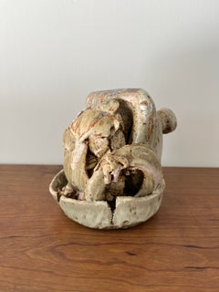 "Remnant" Bottle Wheel-thrown Abstract Sculpture No. 1