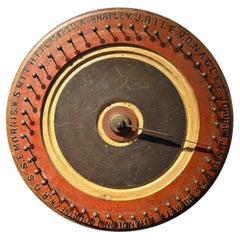 Antique Advertising Carnival Game Wheel