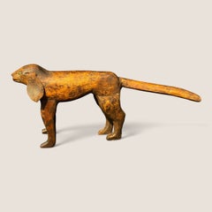 19th C. Folk Art Dog Carving