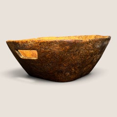 Fine American Burl Handled Bowl