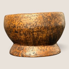 Diminutive American Ash Burl Footed Bowl