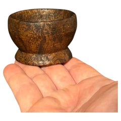 Diminutive American Ash Burl Footed Bowl