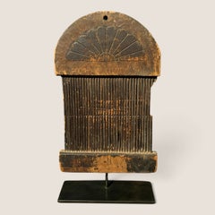 Early Meskwaki (Sac and Fox) Carved Wooden Weaving Heddle