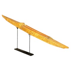 Large Inuit Skin-Covered Model Kayak with Hunting Implements