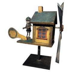 Important Large Folk Art Mechanical Whirligig