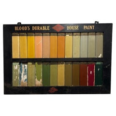 Early T. L. Blood & Co. “Blood Makes Good Paint” Salesman’s Paint Sample Display