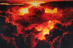 Explosion Study by New Rug Studio, Hand-tufted floor or wall tapestry