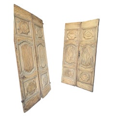 Paire de portes laquées, XVIIIe siècle.