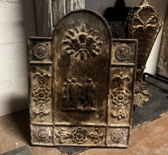 Vintage Antique Fireplace Tools Set, Rustic Iron, Good Condition