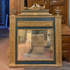 Specchiera in legno laccato e dorato, fine XVIII – inizi XIX secolo.