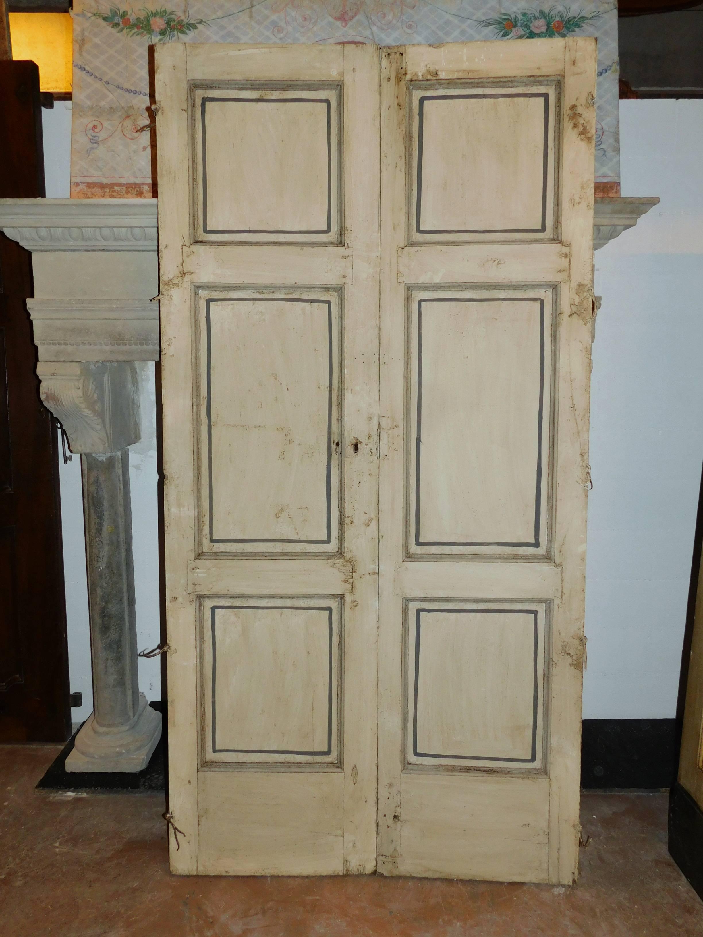 Antique lacquered door.