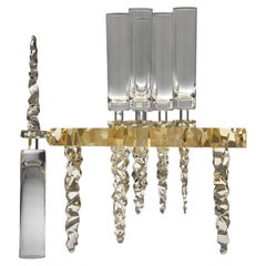 Luxury Crystal Champagne Glasses Set by Bystro Design, Czech Republic