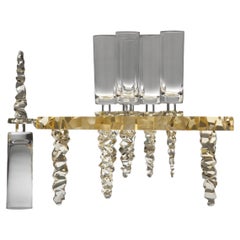 Luxury Crystal Champagne Glasses Set by Bystro Design, Czech Republic