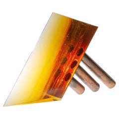 Abstract Sculpture in Glass and Metal