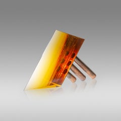 Abstract Sculpture in Glass and Metal