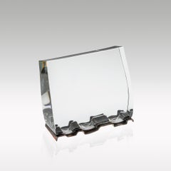Hand-Crafted Optical Glass Sculpture by Ivan Illovský from Slovakia