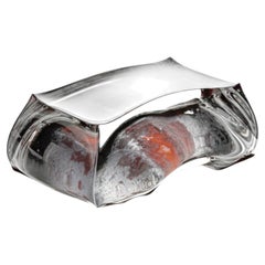 Striking Optical Glass Sculpture ''The Secrets of Metal'' by Ivan Illovský