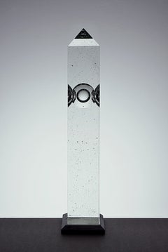 Moderne Glasskulptur „Big Ben“ von Jaroslav Svoboda